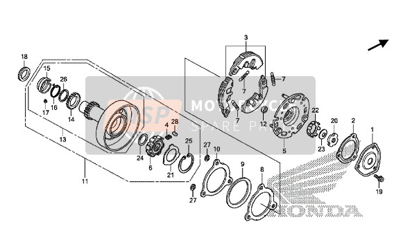 90455KVRC00, Circlip, Internal, 45mm, Honda, 0