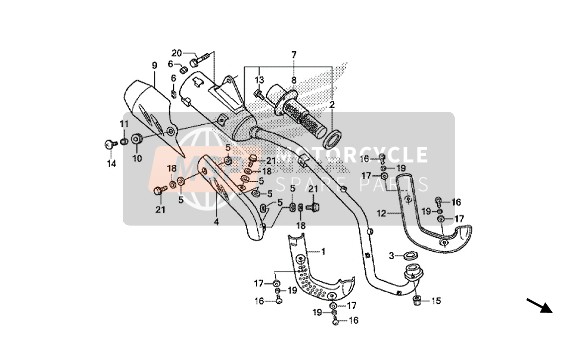 90301KWB600, Nut, Flange, 8mm, Honda, 0