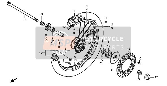 44712GC4601, Binnenband (Bridgestone), Honda, 1