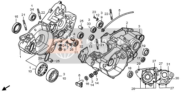 92900100400B, Bolt, Stud, 10X40, Honda, 1