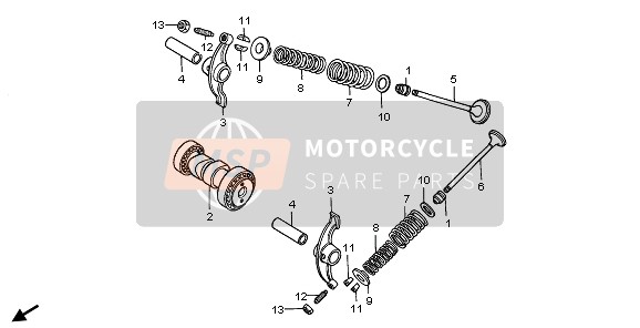 14100GK4000, Nockenwelle Kompl., Honda, 1