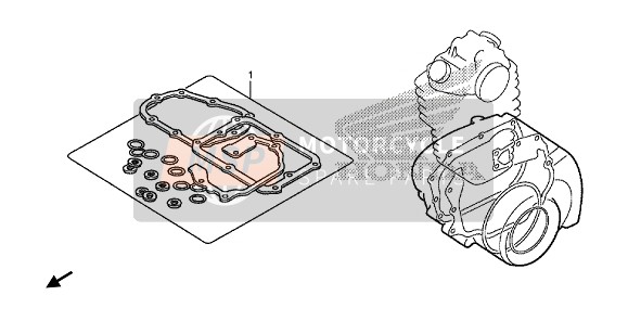 06112KSE701, Gasket Kit B (Component Parts), Honda, 0