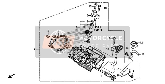 46401TM8A01, Sensor A, Master Power Pressure, Honda, 1