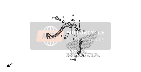 46511KZ4J00, Spring Assy., Rr. Brake Return, Honda, 3