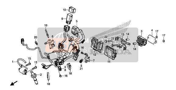 50124MKEA00, Bracket, Ecu, Honda, 1