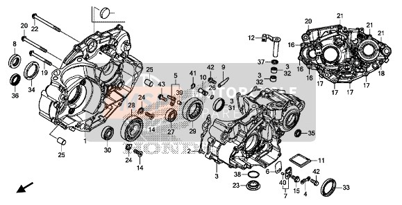 91022KA4741, Bearing, Shell, 33X38X8, Honda, 2