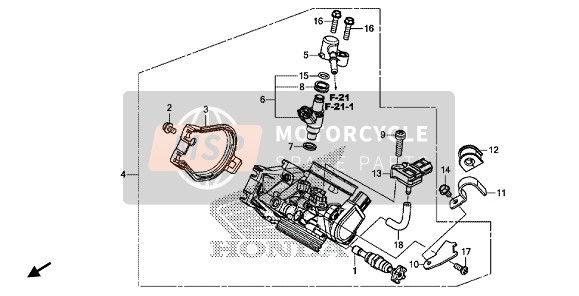 16400MKEA01, Body Assy., Throttle (GQ2DA A), Honda, 0