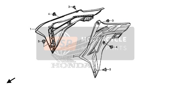 19072MKEA01, Comp. Anillo,  Radiador Iz, Honda, 0