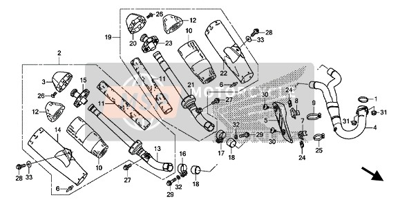 18326KRNA00, Rivet, Blind, 3.2, Honda, 1