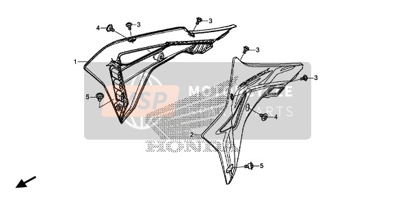 Honda CRF450RX 2018 Radiator scherm voor een 2018 Honda CRF450RX