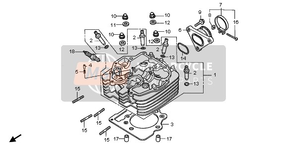 Honda Genuine OEM Cylinder Head Gasket – 12251-MEE-013