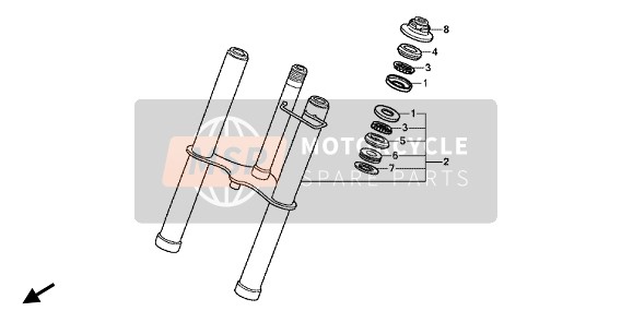 Honda CRF50F 2019 FRONT FORK for a 2019 Honda CRF50F