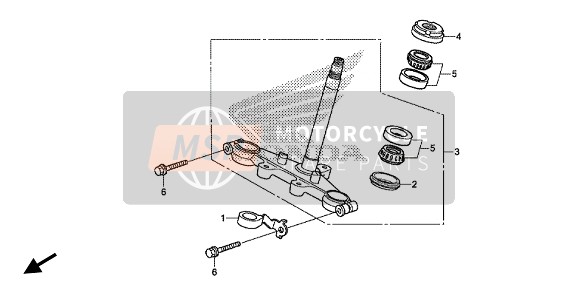 53220K28910, Thread Comp., Steering Head Top, Honda, 1