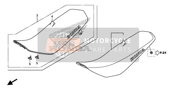 77101K28A60ZA, Leer Compl., Zitting (Gee, Honda, 1