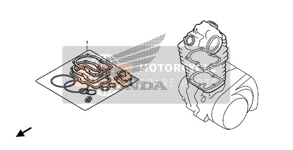 Honda CRF125FB 2019 EOP-1 Gasket Kit A for a 2019 Honda CRF125FB