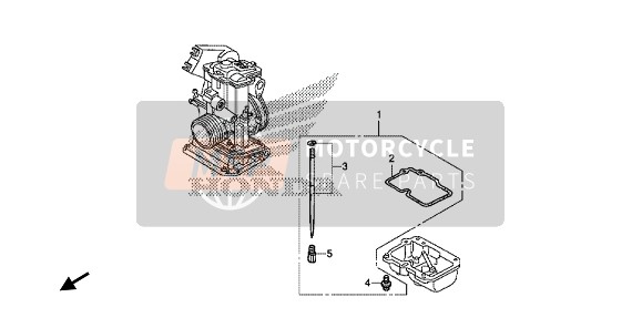 Honda CRF150RB 2019 Carburateur O.P. Kit voor een 2019 Honda CRF150RB