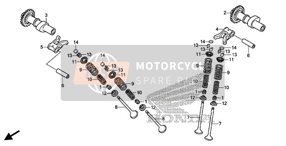 Honda CRF250LA 2019 Albero A Camme & Valvola per un 2019 Honda CRF250LA