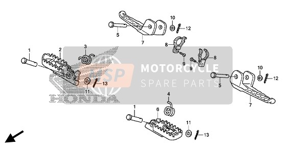 Honda CRF250LA 2019 Étape pour un 2019 Honda CRF250LA