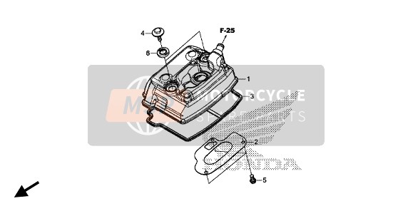 Honda CRF250R 2019 Zylinderkopfabdeckung für ein 2019 Honda CRF250R