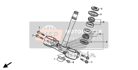 Honda CRF250R 2019 STEERING STEM for a 2019 Honda CRF250R