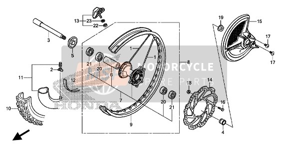 Roue avant