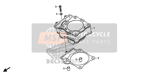 Honda CRF250RX 2019 Zylinder für ein 2019 Honda CRF250RX