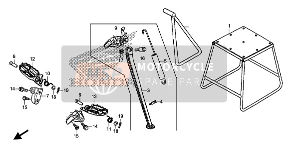 50538MKEA10, Hook, Side Stand Spring, Honda, 2