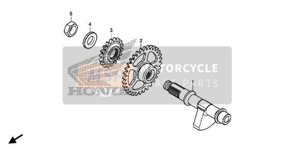 Honda CRF250R 2020 Balancer voor een 2020 Honda CRF250R