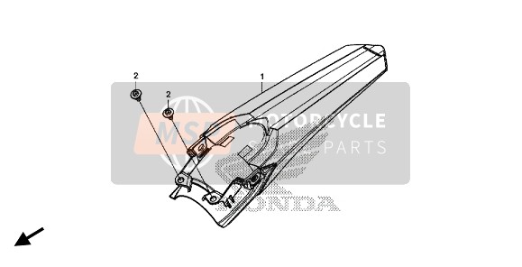 Honda CRF250R 2020 Garde-boue arrière pour un 2020 Honda CRF250R