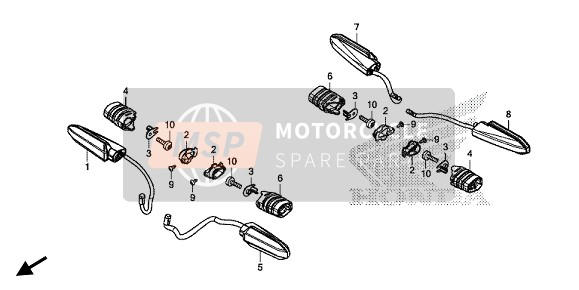 Honda CRF450L 2020 WINKER for a 2020 Honda CRF450L