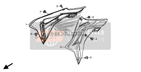 Honda CRF450R 2020 KÜHLERHAUBE für ein 2020 Honda CRF450R