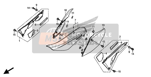 Honda CRF450R 2020 SITZ & SEITLICHE ABDECKUNG für ein 2020 Honda CRF450R