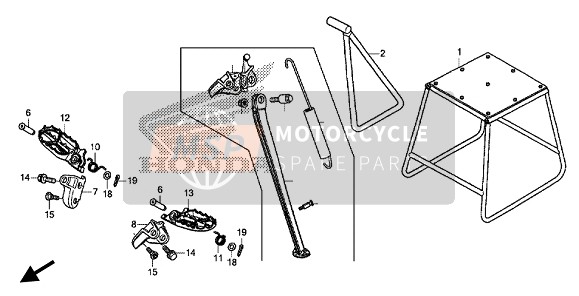 Honda CRF450R 2020 Passo & In piedi per un 2020 Honda CRF450R