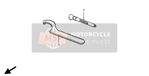 Honda CR500R 1999 Outils pour un 1999 Honda CR500R