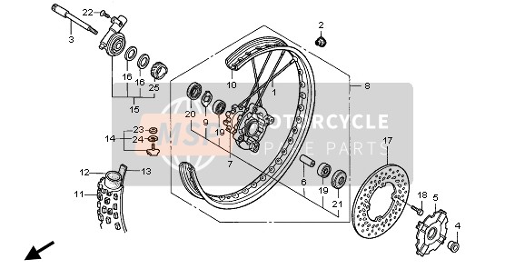 45351KZ1771, Disk, Fr. Brake, Honda, 1