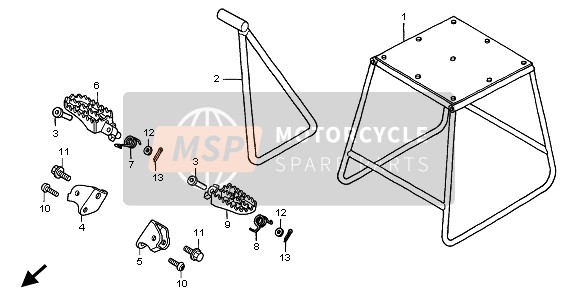 Honda CR250R 2001 STEP for a 2001 Honda CR250R