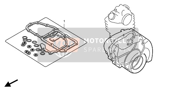 Honda XR400R 2001 EOP-2 DICHTUNGSSATZ B für ein 2001 Honda XR400R