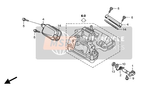 Honda XR650R 2001 TAPPET Copertina per un 2001 Honda XR650R