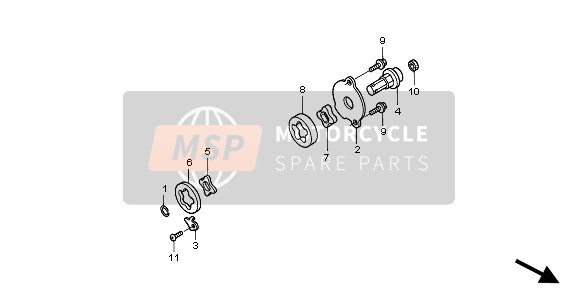 Honda XR650R 2001 ÖLPUMPE für ein 2001 Honda XR650R