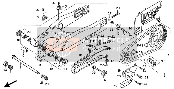 Honda XR650R 2001 SWINGARM for a 2001 Honda XR650R