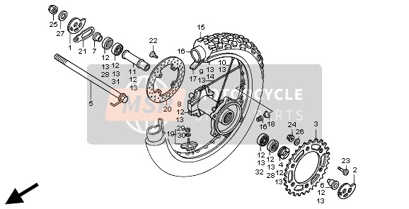 42601KAE870, Hub, Rr. Wheel, Honda, 0