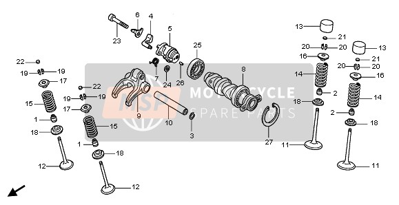 14781MEB670, Cotter, Valve, Honda, 3