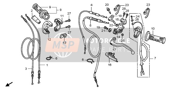 53168KRNA90, Housing, Under Throttle, Honda, 1