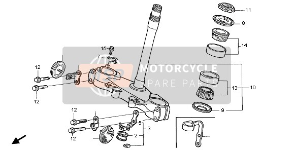 Honda XR650R 2002 STEERING STEM for a 2002 Honda XR650R