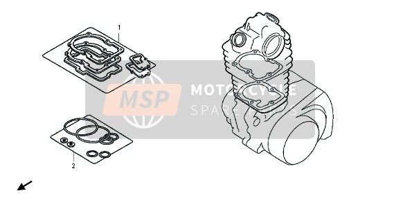 06114MEN670, Washer O-RING Kit A (Component Parts), Honda, 0
