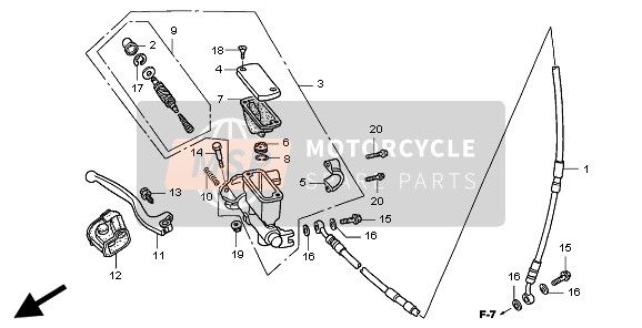 FR. BRAKE MASTER CYLINDER