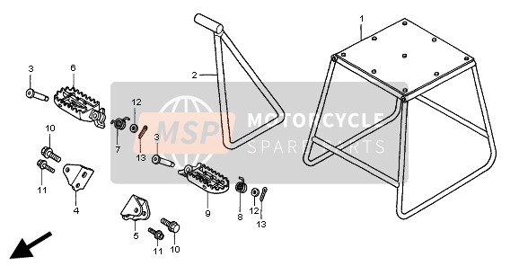 Honda CR125R 2003 STAND & STEP for a 2003 Honda CR125R