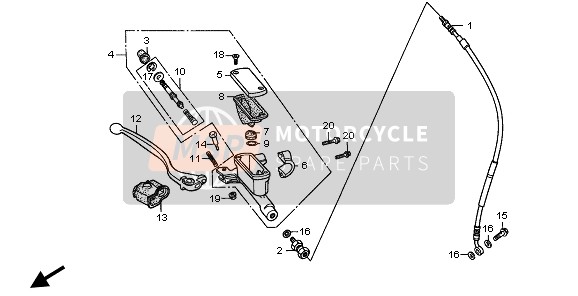 45510GBF831, Cylinder Sub Assy., Fr. Brake Master (Nissin), Honda, 0