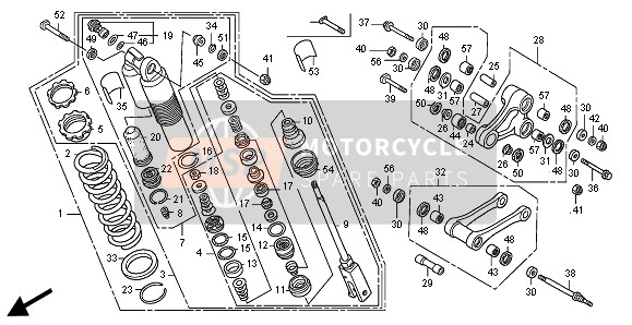 52401MEB751, Spring, Rr. Cushion (Showa) (53.9N/MM,5.5KGF/MM), Honda, 0