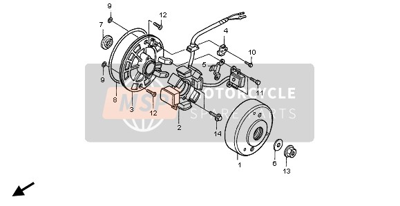 Honda XR50R 2003 Generatore per un 2003 Honda XR50R